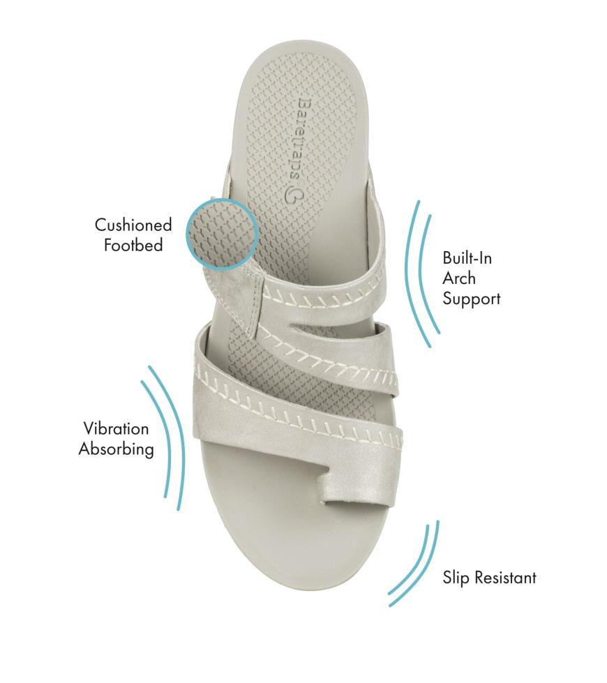 Baretraps Rebound Sandals | Women Shaya Slide Sandal Champagne