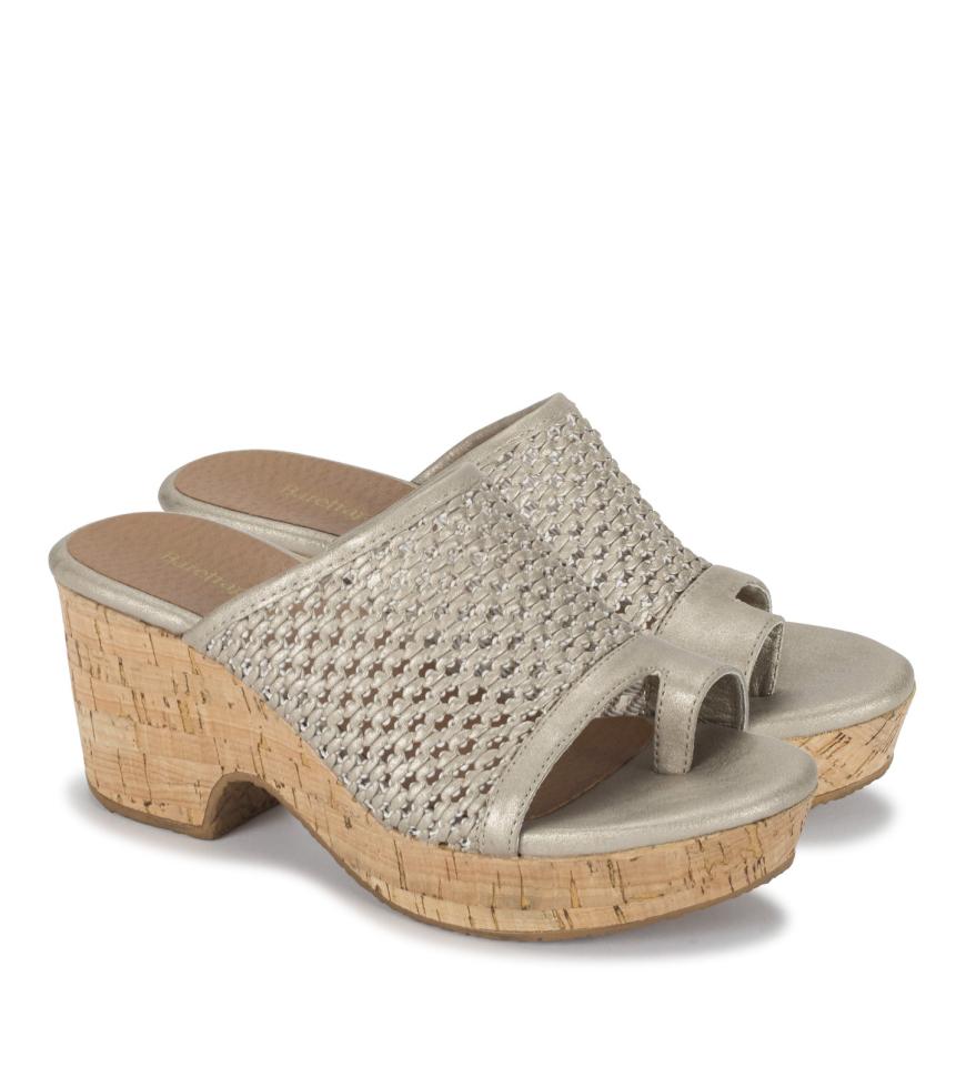 Baretraps Slides &amp; Slip On Sandals | Women Bethie Wedge Sandal Champagne