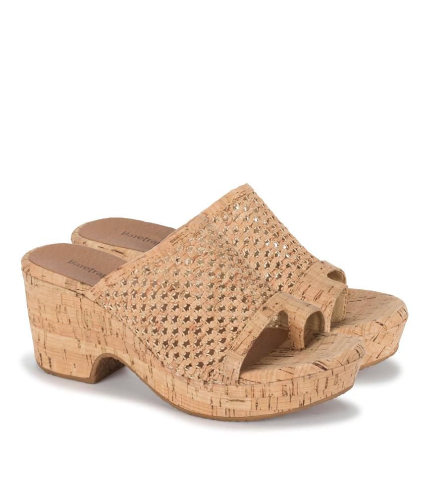 Baretraps Slides &amp; Slip On Sandals | Women Bethie Wedge Sandal Natural Cork