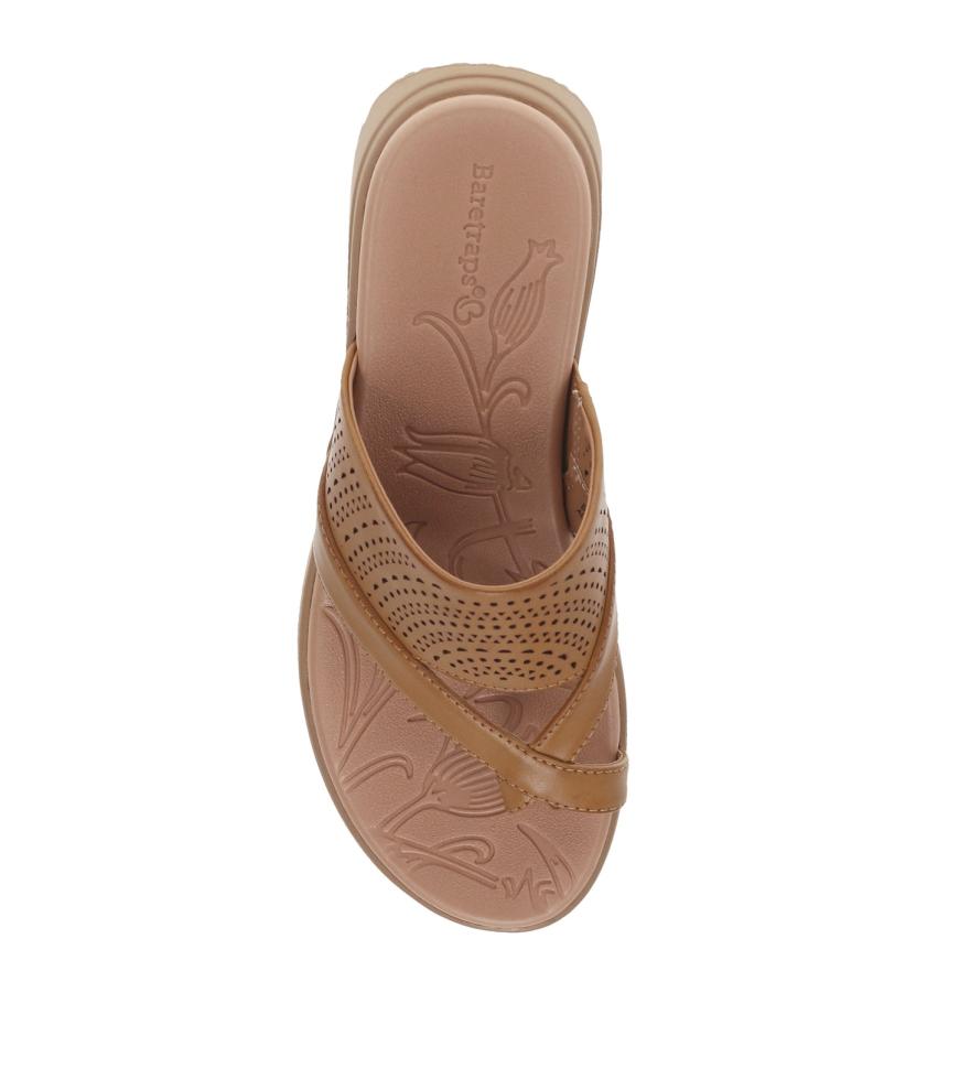 Baretraps Slides &amp; Slip On Sandals | Women Brett Slide Sandal Caramel