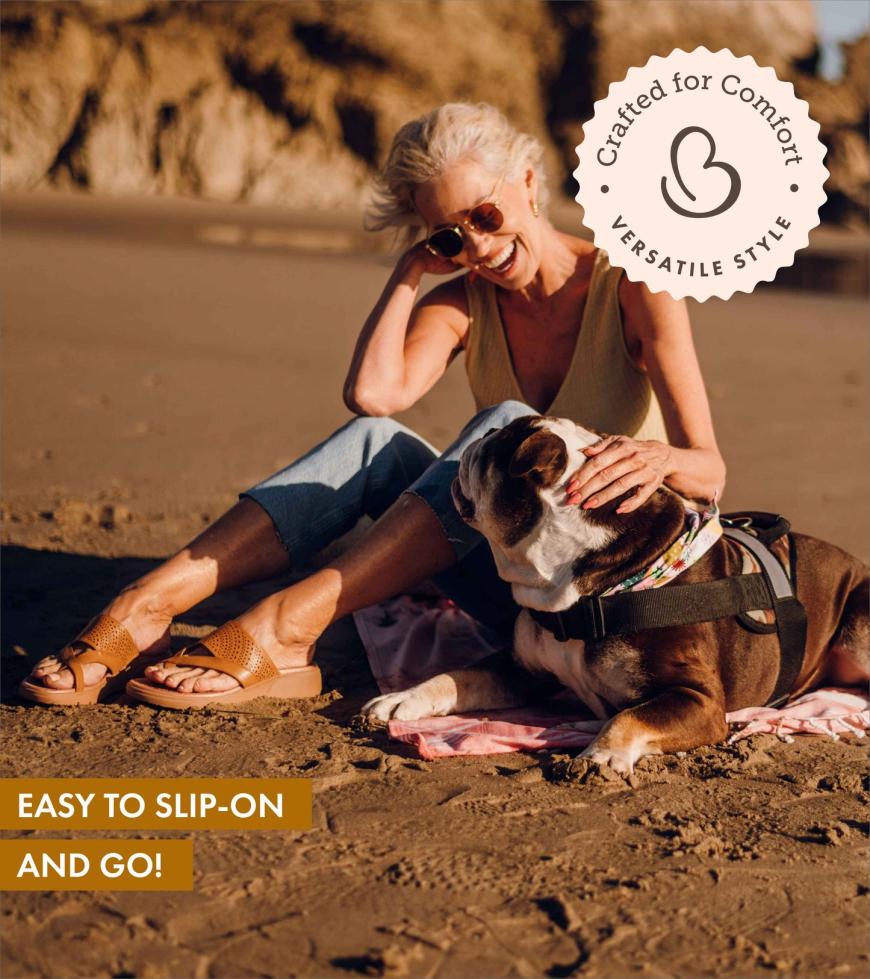 Baretraps Slides &amp; Slip On Sandals | Women Brett Slide Sandal Caramel