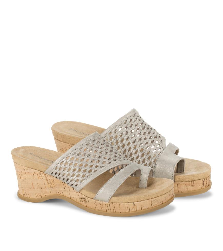 Baretraps Slides &amp; Slip On Sandals | Women Cherish Wedge Sandal Champagne