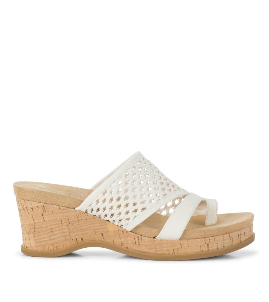 Baretraps Slides &amp; Slip On Sandals | Women Cherish Wedge Sandal Cream