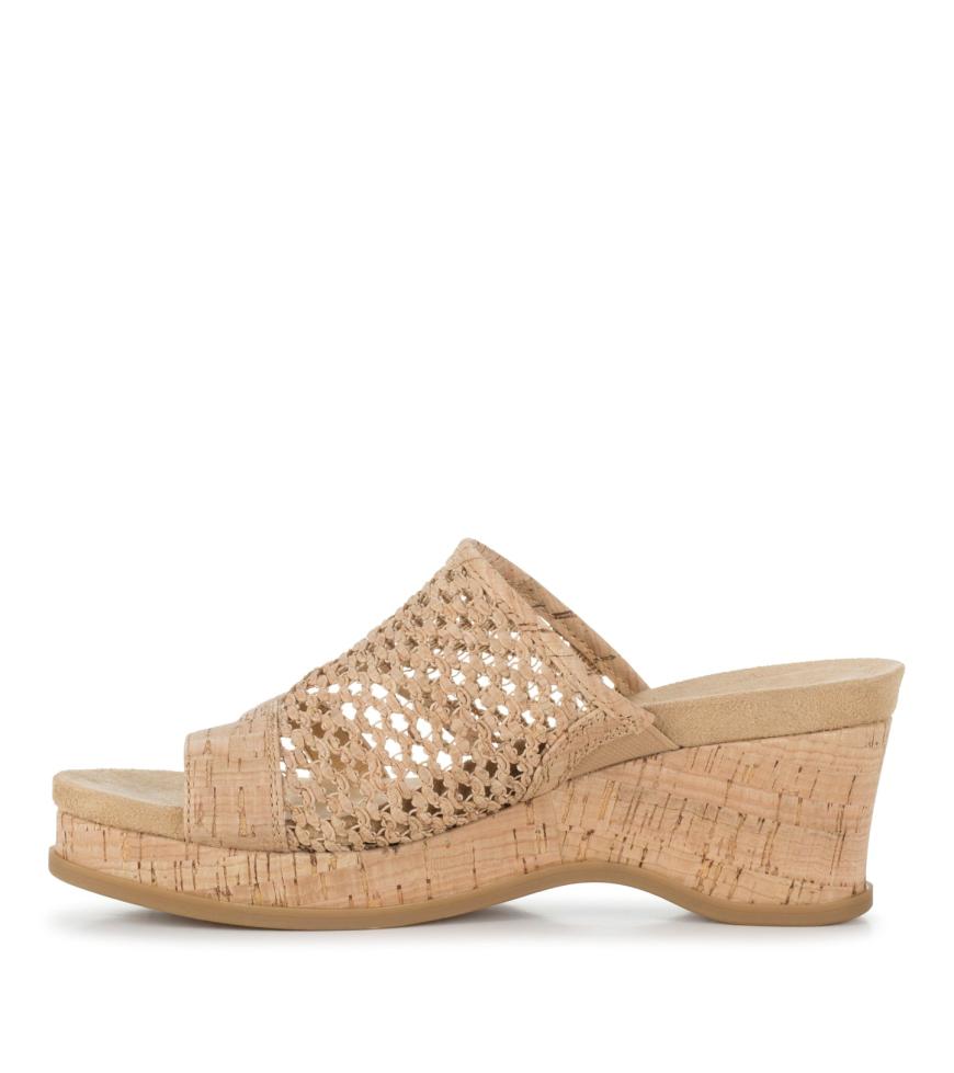 Baretraps Slides &amp; Slip On Sandals | Women Cherish Wedge Sandal Natural