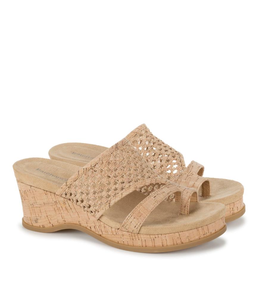 Baretraps Slides &amp; Slip On Sandals | Women Cherish Wedge Sandal Natural