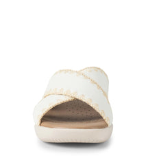Baretraps Slides &amp; Slip On Sandals | Women Dolinda Slide Sandal Off White Leather