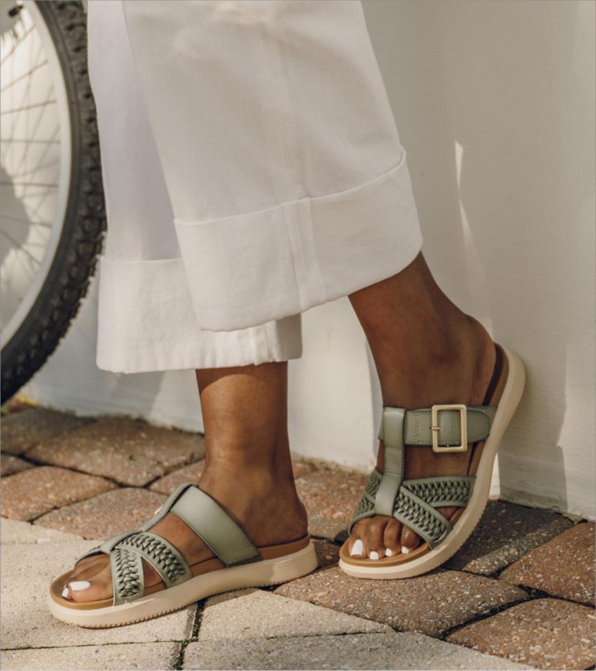 Baretraps Slides &amp; Slip On Sandals | Women Emmery Slide Sandal Sage