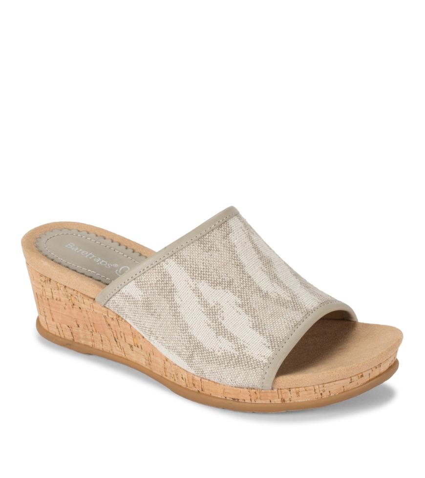 Baretraps Slides &amp; Slip On Sandals | Women Flossey Wedge Slide Sandal Natural Ikat