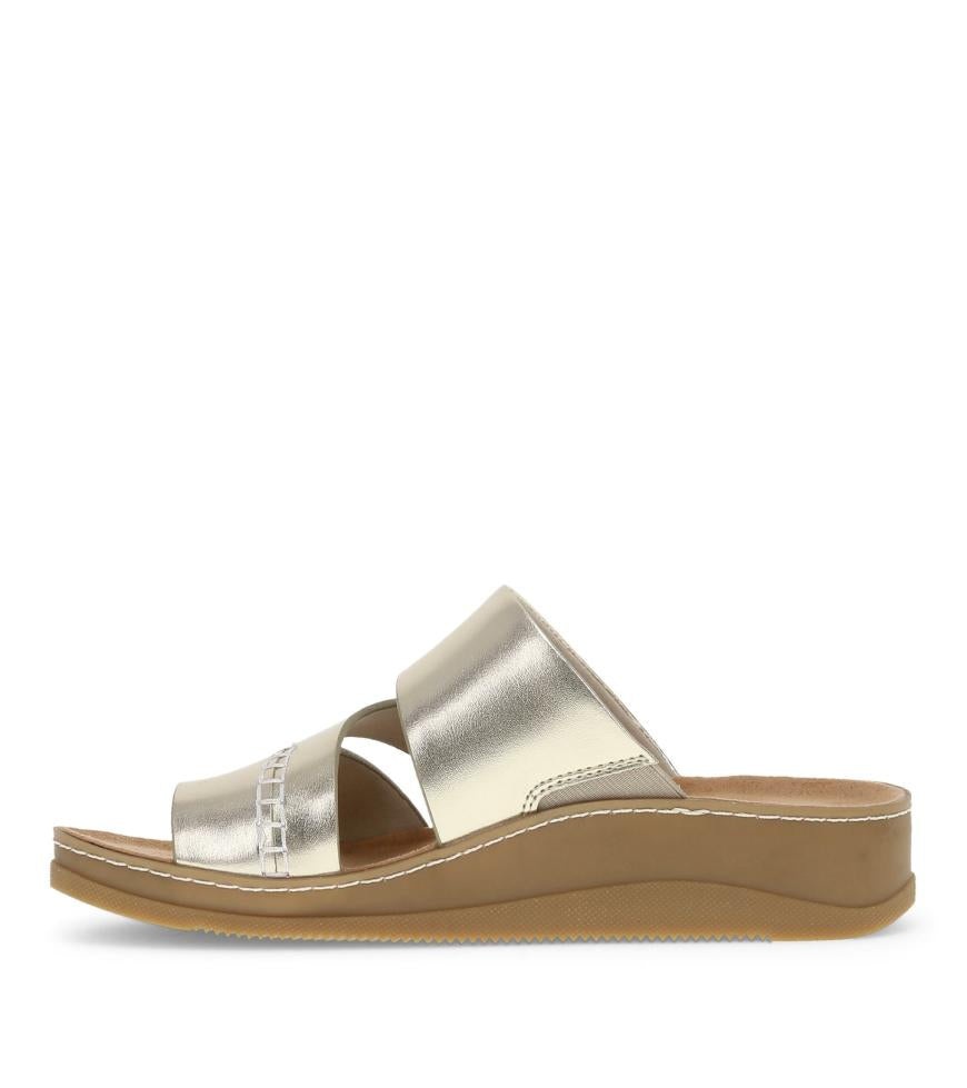 Baretraps Slides &amp; Slip On Sandals | Women Fresha Slide Sandal Gold