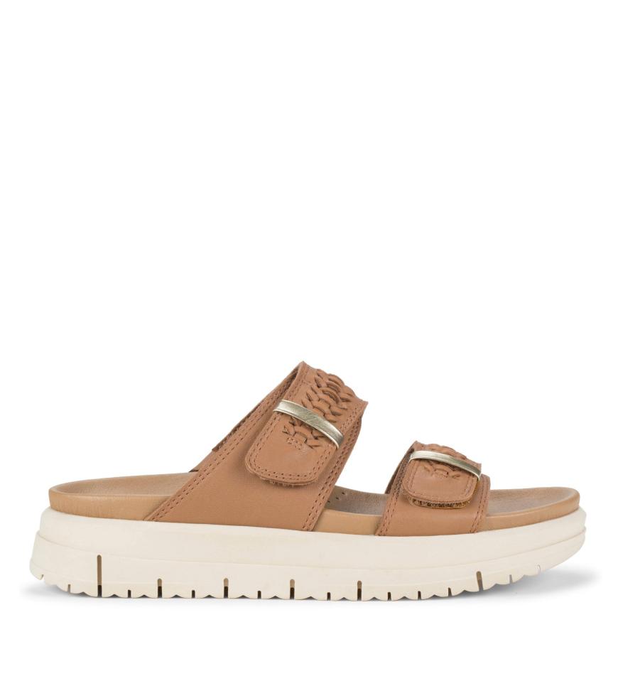 Baretraps Slides &amp; Slip On Sandals | Women Haliah Slide Sandal Tan Leather