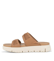 Baretraps Slides &amp; Slip On Sandals | Women Haliah Slide Sandal Tan Leather