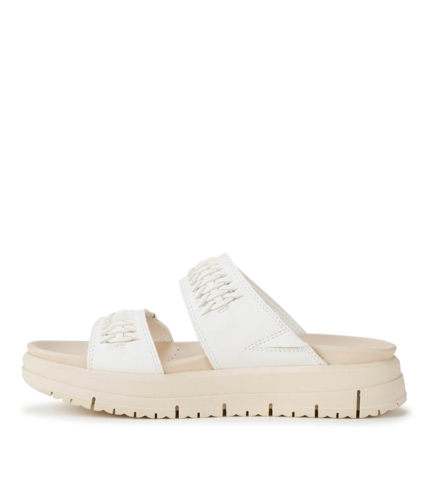 Baretraps Slides &amp; Slip On Sandals | Women Haliah Slide Sandal White Leather