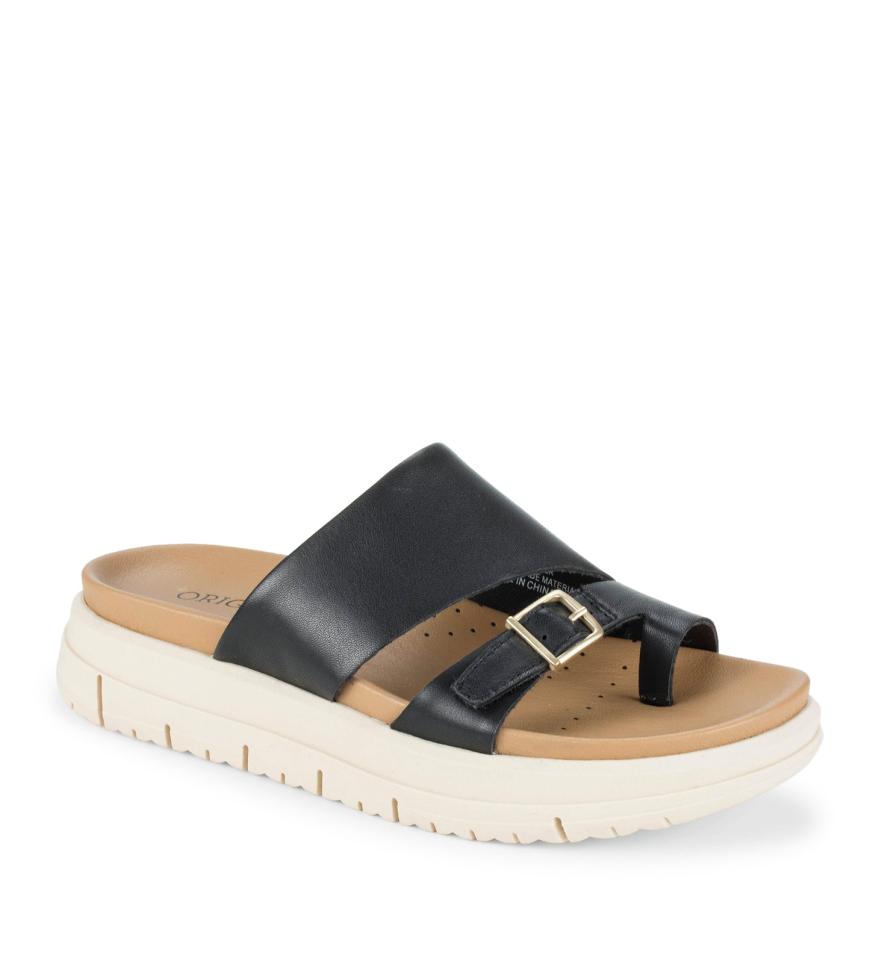 Baretraps Slides &amp; Slip On Sandals | Women Henrika Slide Sandal Black Leather