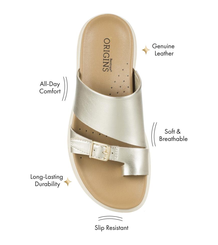 Baretraps Slides &amp; Slip On Sandals | Women Henrika Slide Sandal Champagne