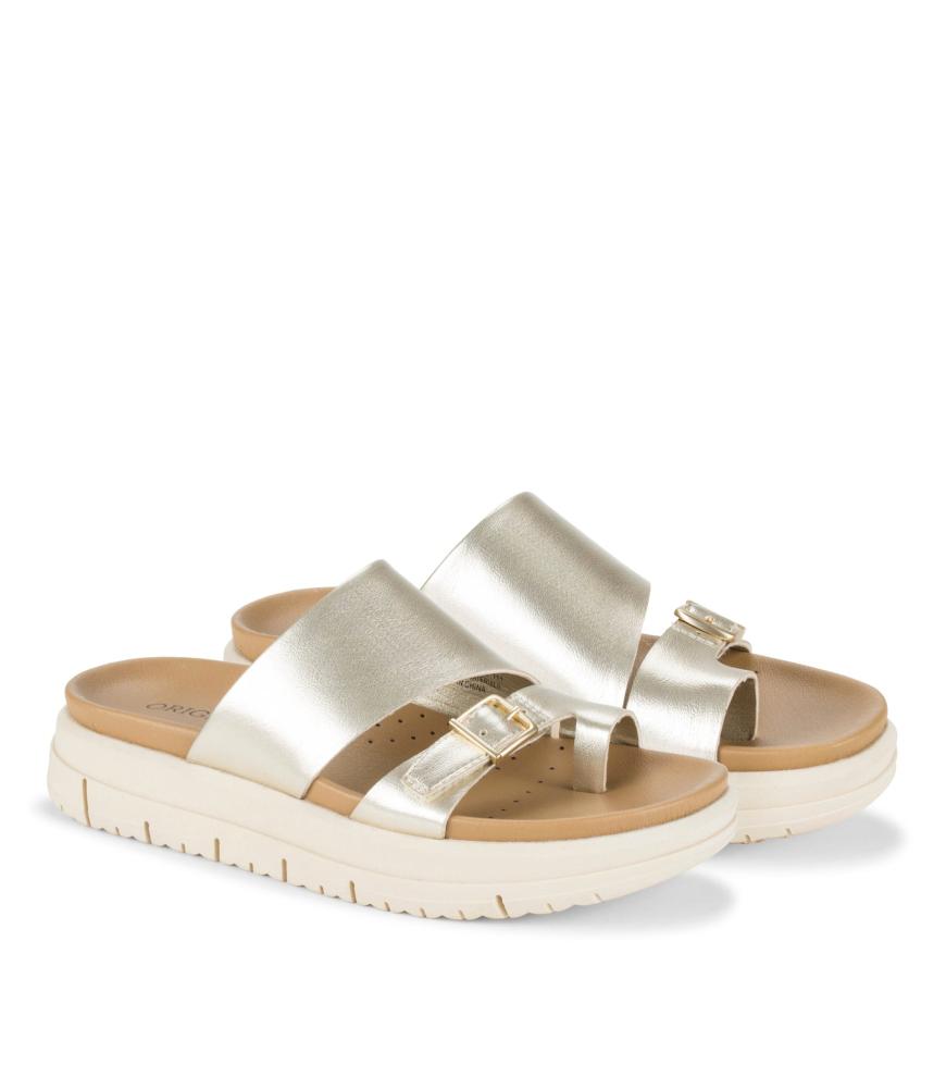 Baretraps Slides &amp; Slip On Sandals | Women Henrika Slide Sandal Champagne