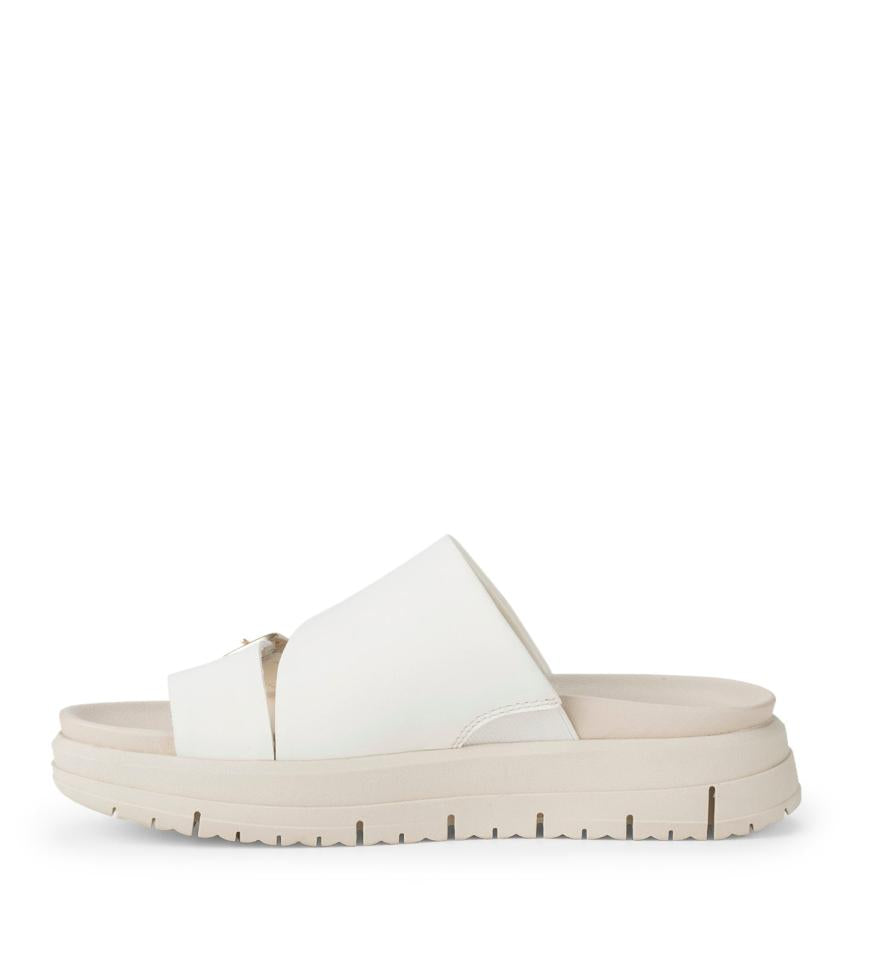 Baretraps Slides &amp; Slip On Sandals | Women Henrika Slide Sandal Off White Leather