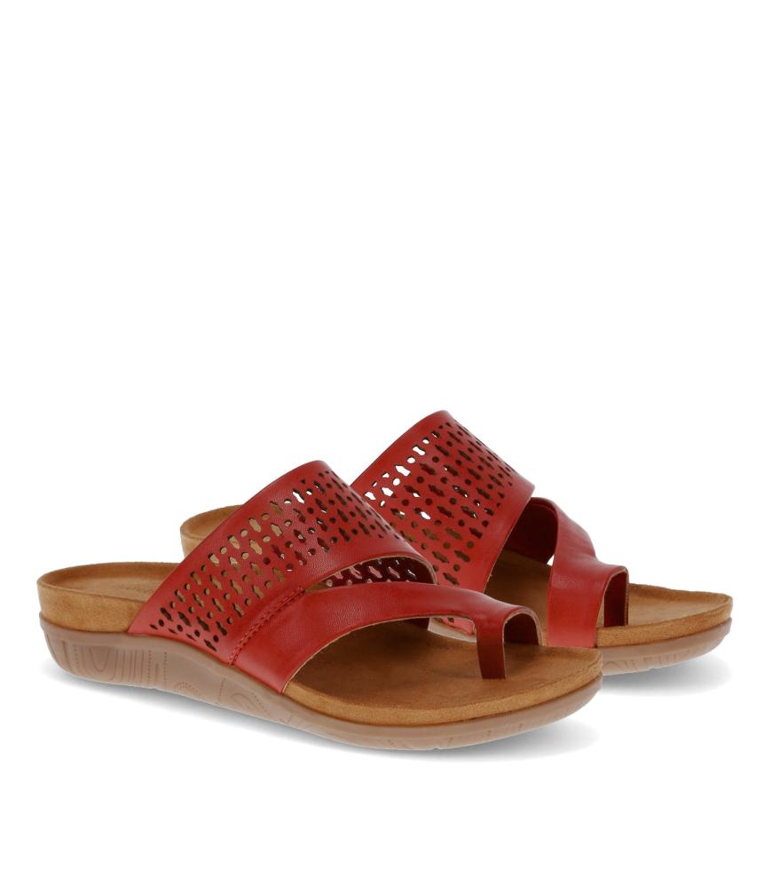 Baretraps Slides &amp; Slip On Sandals | Women Juny Slide Sandal Cherry Red