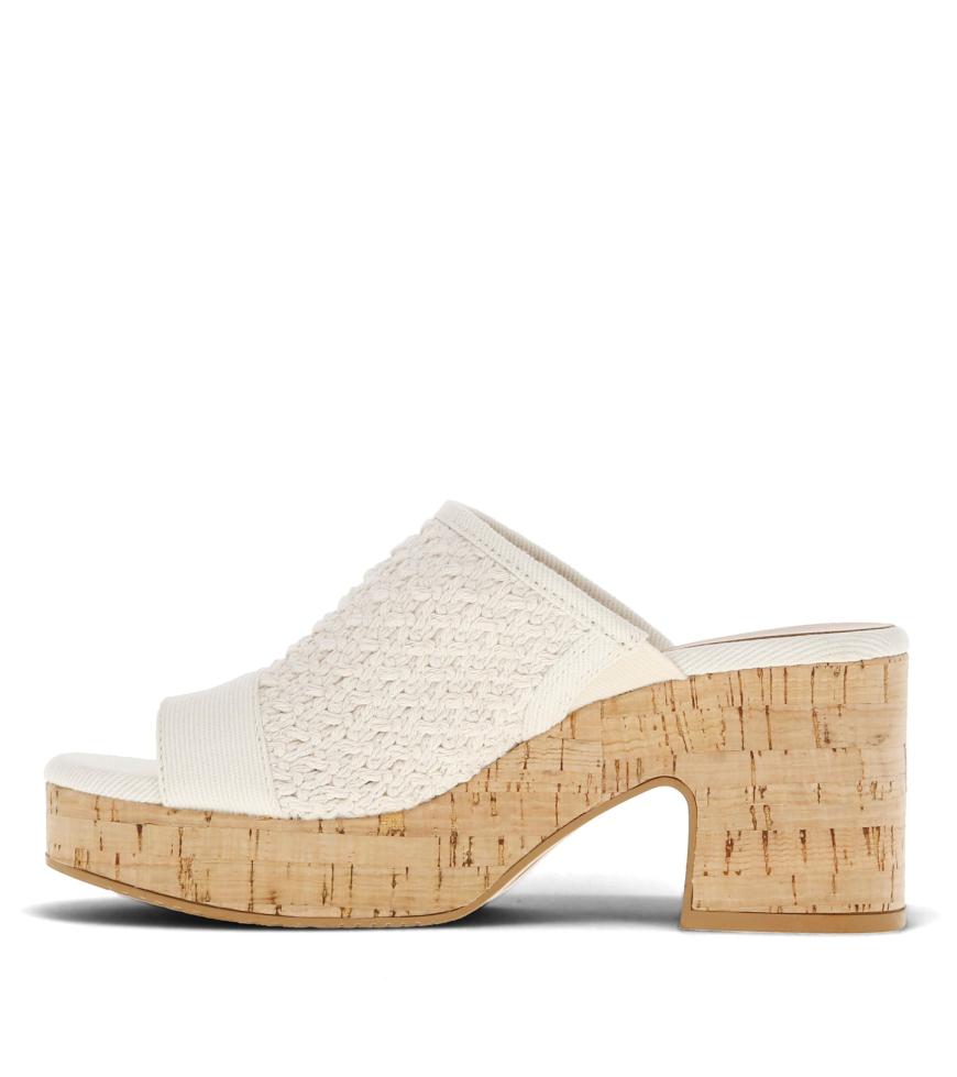 Baretraps Slides &amp; Slip On Sandals | Women Maia Block Heel Sandal Natural