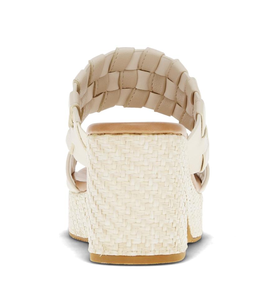 Baretraps Slides &amp; Slip On Sandals | Women Mavis Block Heel Slide Sandal Cream