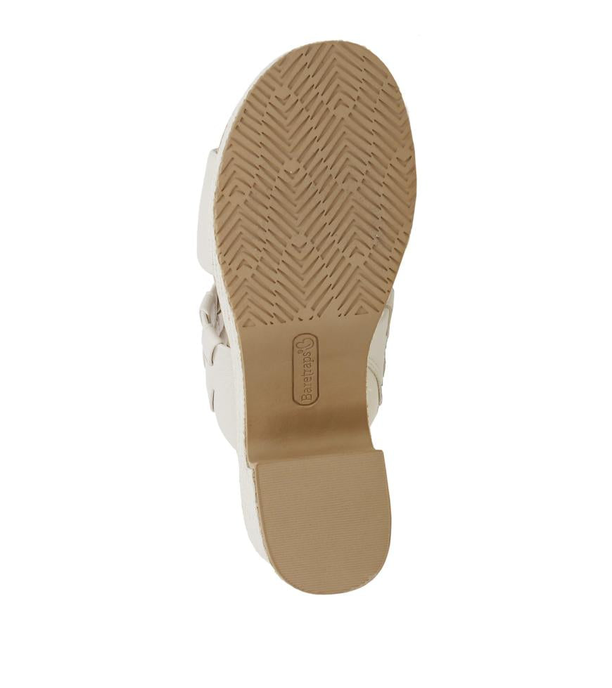 Baretraps Slides &amp; Slip On Sandals | Women Mavis Block Heel Slide Sandal Cream