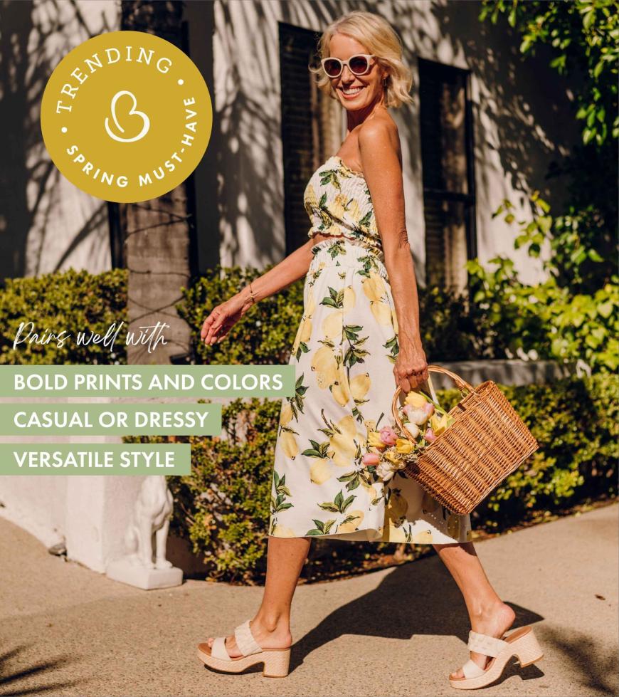 Baretraps Slides &amp; Slip On Sandals | Women Mavis Block Heel Slide Sandal Cream