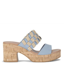 Baretraps Slides &amp; Slip On Sandals | Women Mavis Block Heel Slide Sandal Island Blue