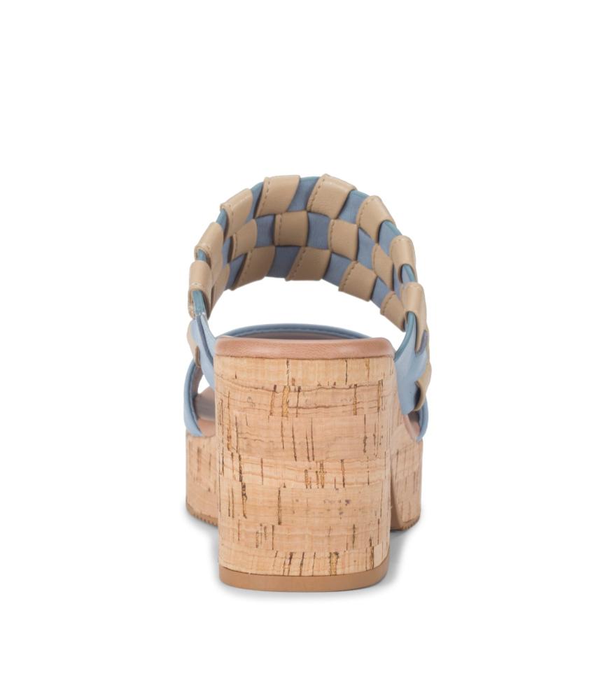 Baretraps Slides &amp; Slip On Sandals | Women Mavis Block Heel Slide Sandal Island Blue