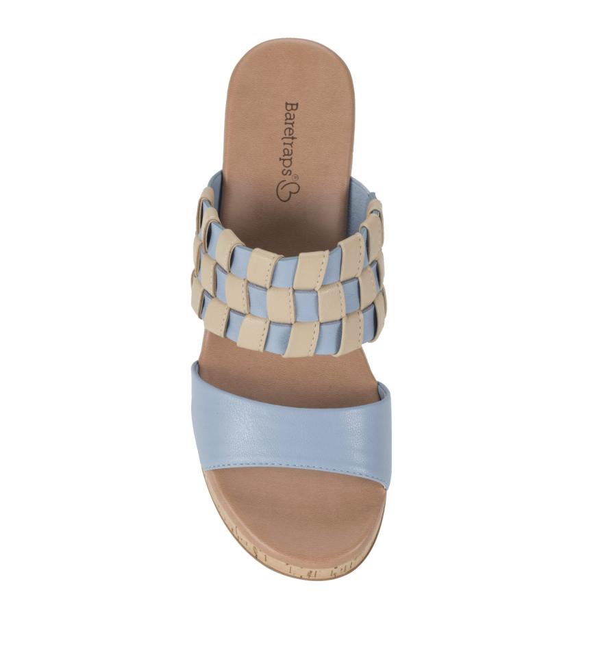 Baretraps Slides &amp; Slip On Sandals | Women Mavis Block Heel Slide Sandal Island Blue