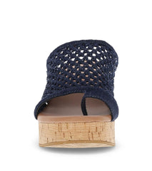 Baretraps Slides &amp; Slip On Sandals | Women Michaela Block Heel Sandal Dark Denim