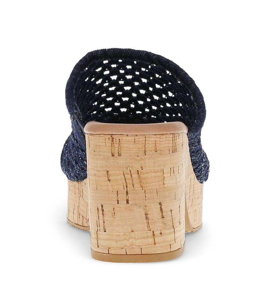 Baretraps Slides &amp; Slip On Sandals | Women Michaela Block Heel Sandal Dark Denim