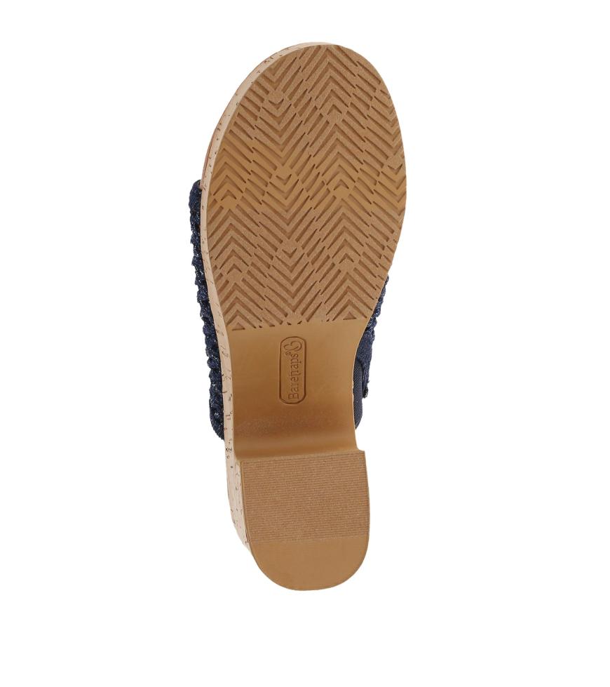 Baretraps Slides &amp; Slip On Sandals | Women Michaela Block Heel Sandal Dark Denim