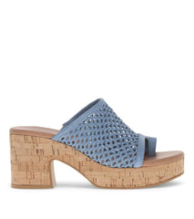 Baretraps Slides &amp; Slip On Sandals | Women Michaela Block Heel Sandal Island Blue