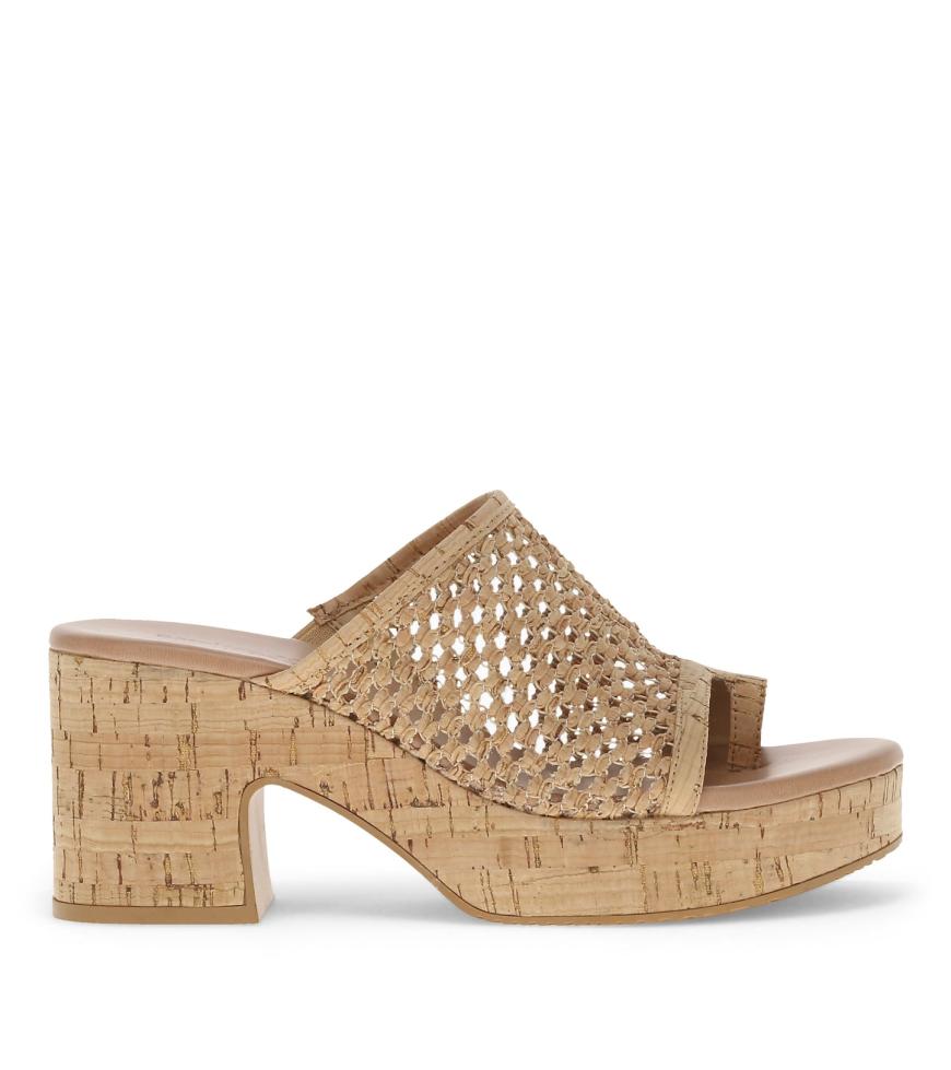 Baretraps Slides &amp; Slip On Sandals | Women Michaela Block Heel Sandal Natural Cork