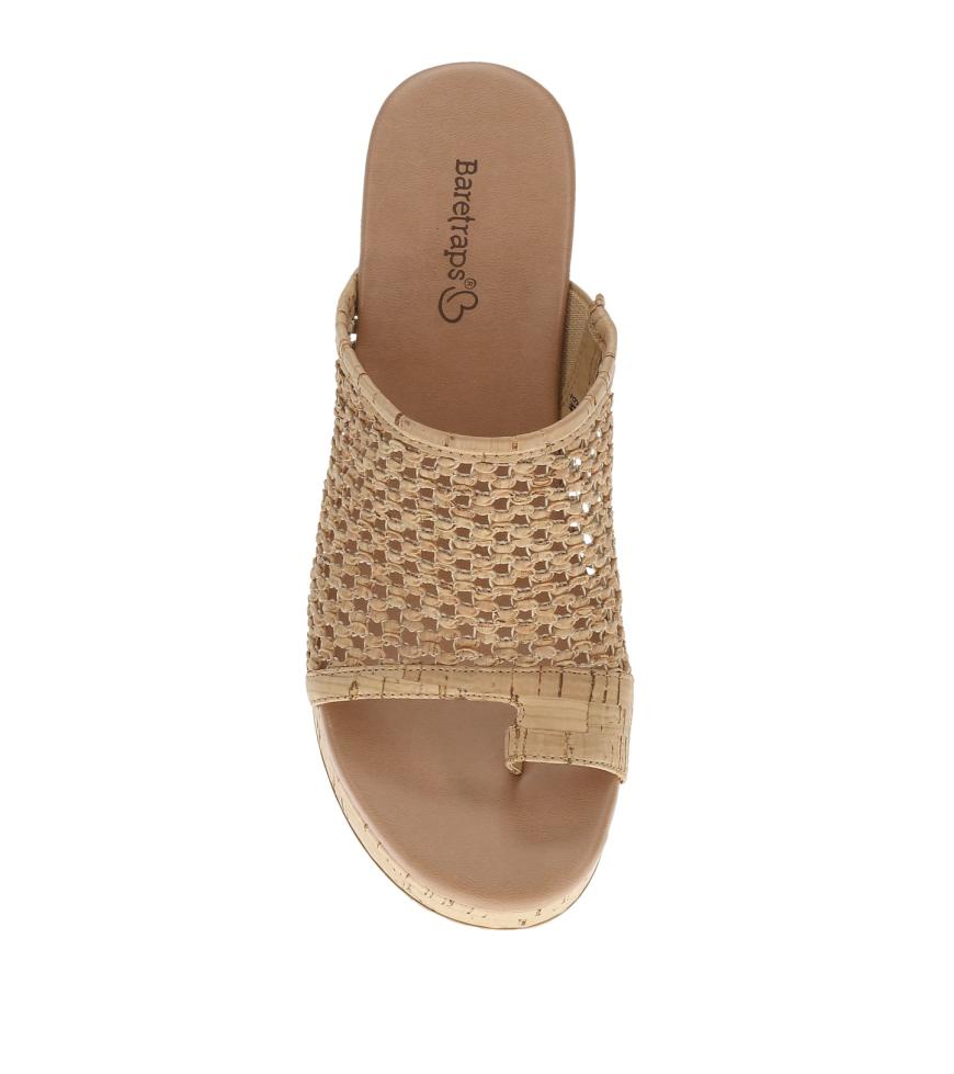 Baretraps Slides &amp; Slip On Sandals | Women Michaela Block Heel Sandal Natural Cork