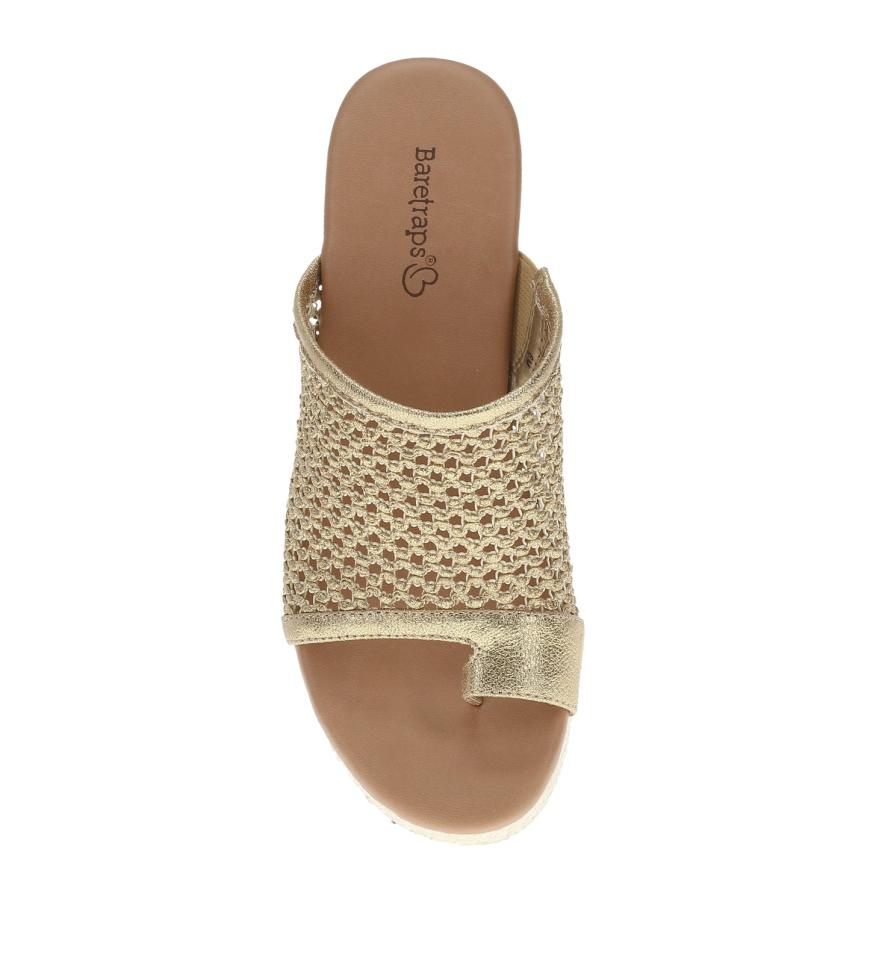 Baretraps Slides &amp; Slip On Sandals | Women Michaela Block Heel Sandal Old Gold