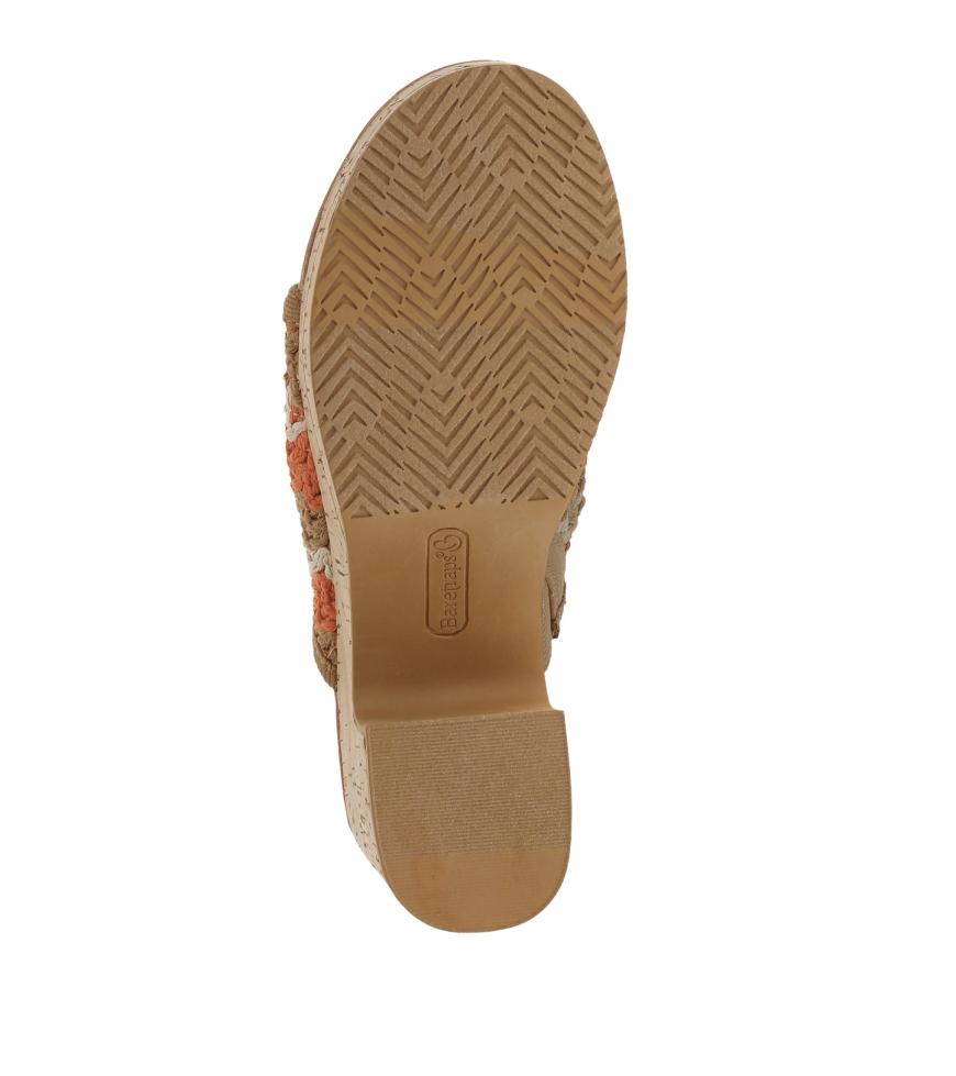 Baretraps Slides &amp; Slip On Sandals | Women Michaela Block Heel Sandal Orange Aid Multi