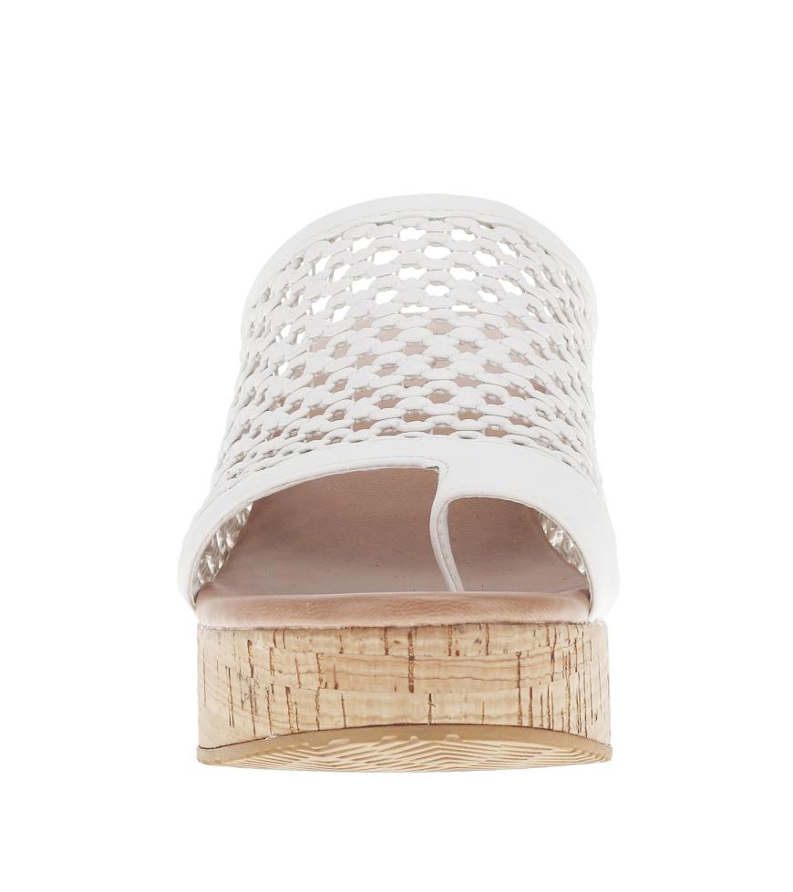 Baretraps Slides &amp; Slip On Sandals | Women Michaela Block Heel Sandal White