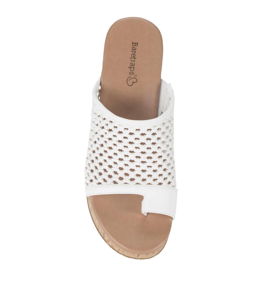 Baretraps Slides &amp; Slip On Sandals | Women Michaela Block Heel Sandal White