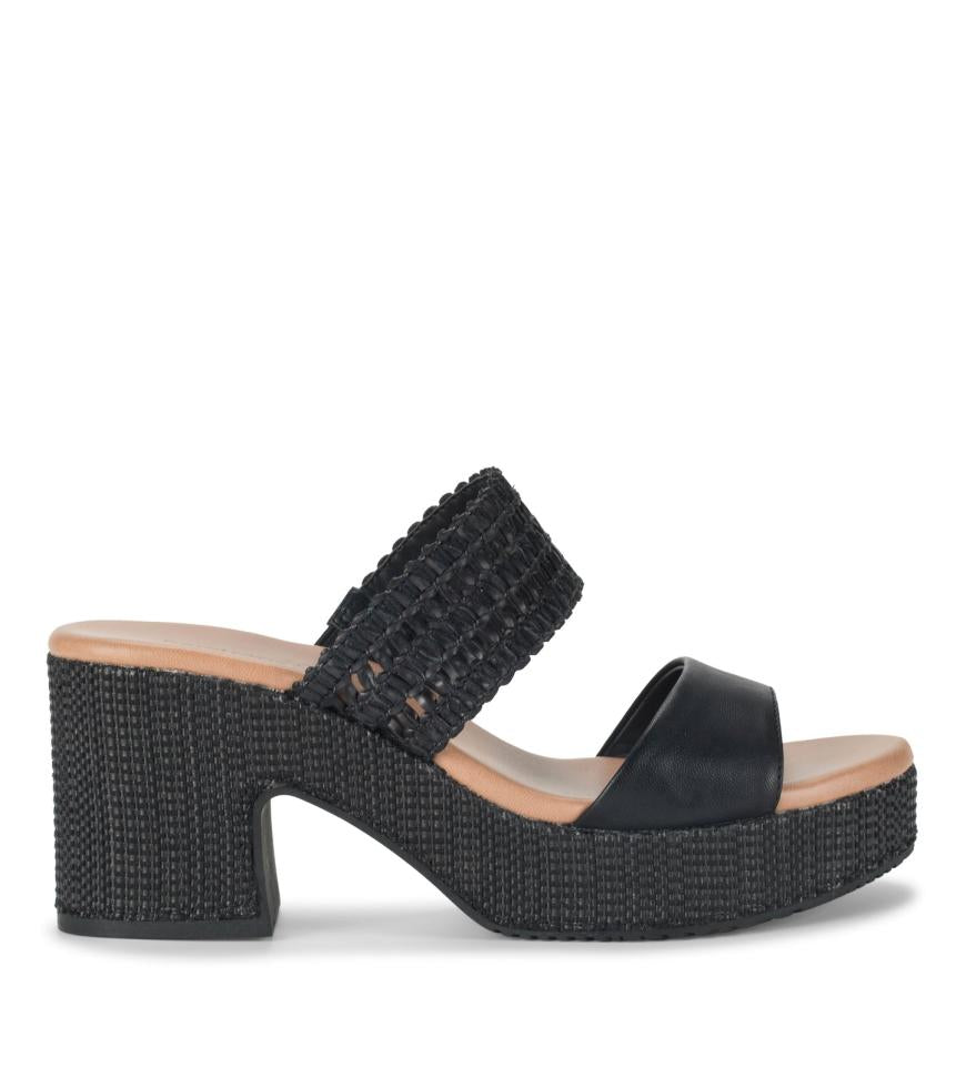 Baretraps Slides &amp; Slip On Sandals | Women Myles Block Heel Sandal Black