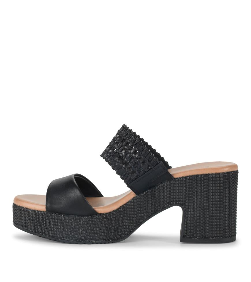 Baretraps Slides &amp; Slip On Sandals | Women Myles Block Heel Sandal Black