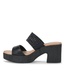 Baretraps Slides &amp; Slip On Sandals | Women Myles Block Heel Sandal Black