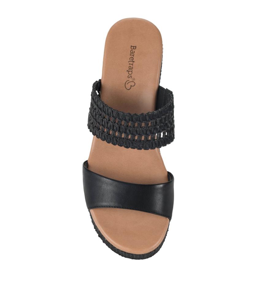 Baretraps Slides &amp; Slip On Sandals | Women Myles Block Heel Sandal Black