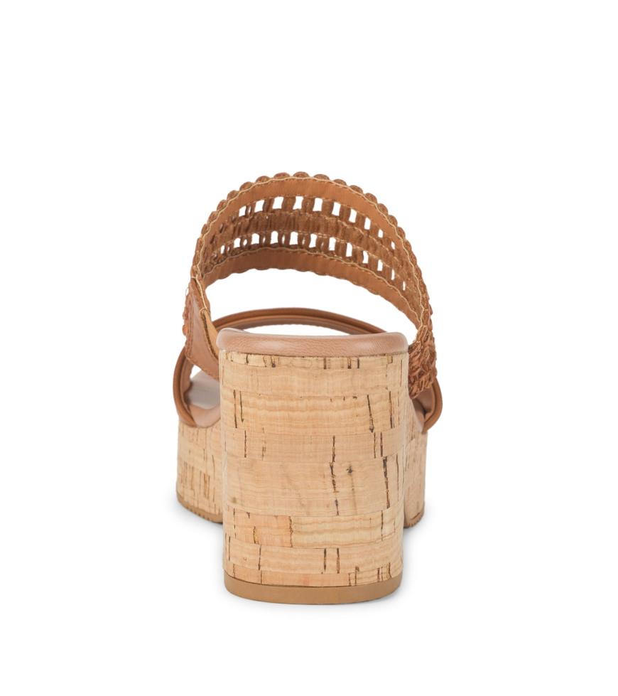 Baretraps Slides &amp; Slip On Sandals | Women Myles Block Heel Sandal Dark Caramel