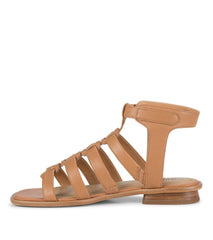 Baretraps Slides &amp; Slip On Sandals | Women Nathalia Gladiator Sandal Tan Leather