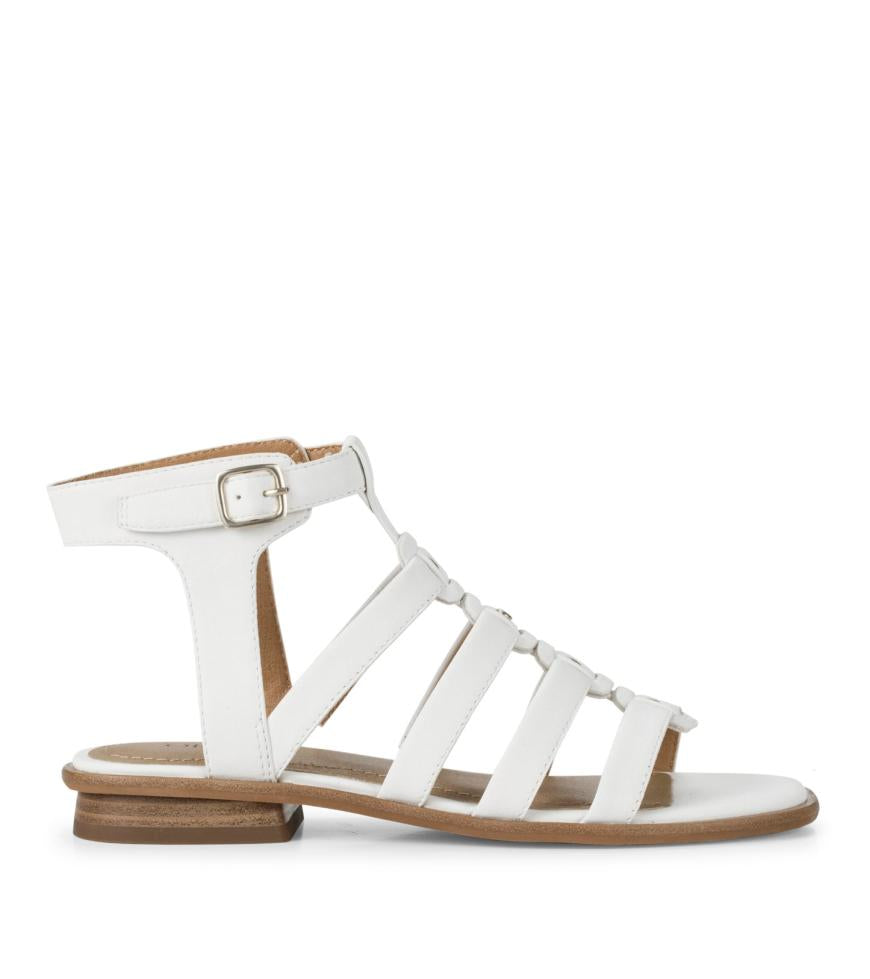 Baretraps Slides &amp; Slip On Sandals | Women Nathalia Gladiator Sandal White Leather