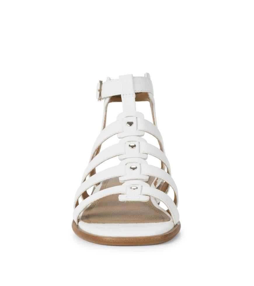 Baretraps Slides &amp; Slip On Sandals | Women Nathalia Gladiator Sandal White Leather