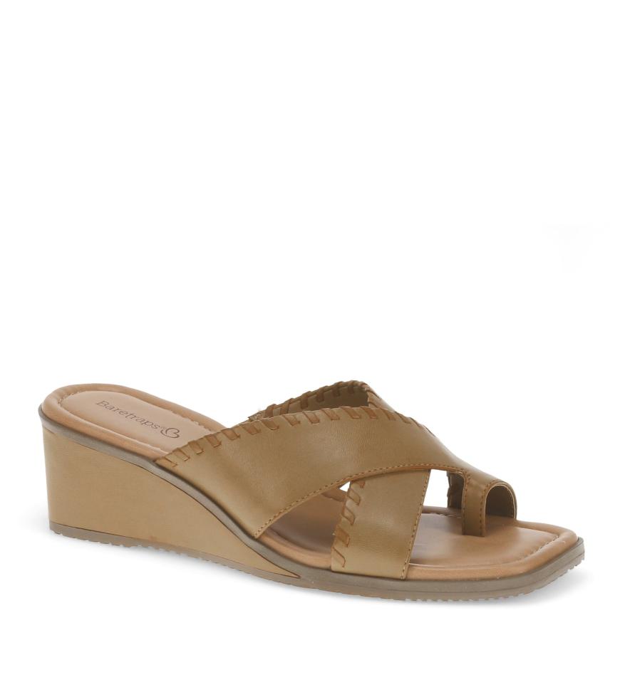 Baretraps Slides &amp; Slip On Sandals | Women Paige Wedge Sandal Caramel