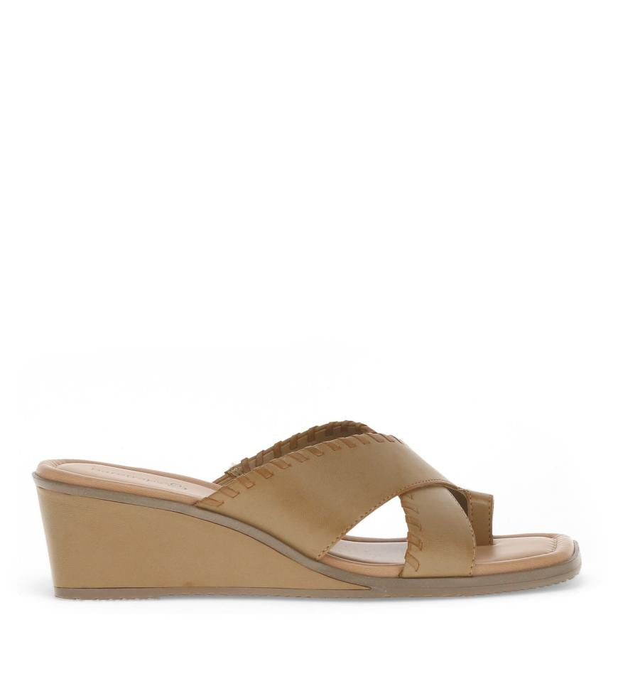 Baretraps Slides &amp; Slip On Sandals | Women Paige Wedge Sandal Caramel