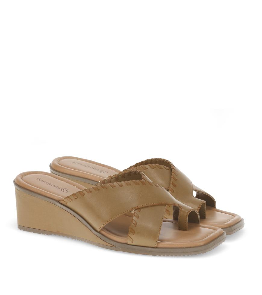 Baretraps Slides &amp; Slip On Sandals | Women Paige Wedge Sandal Caramel