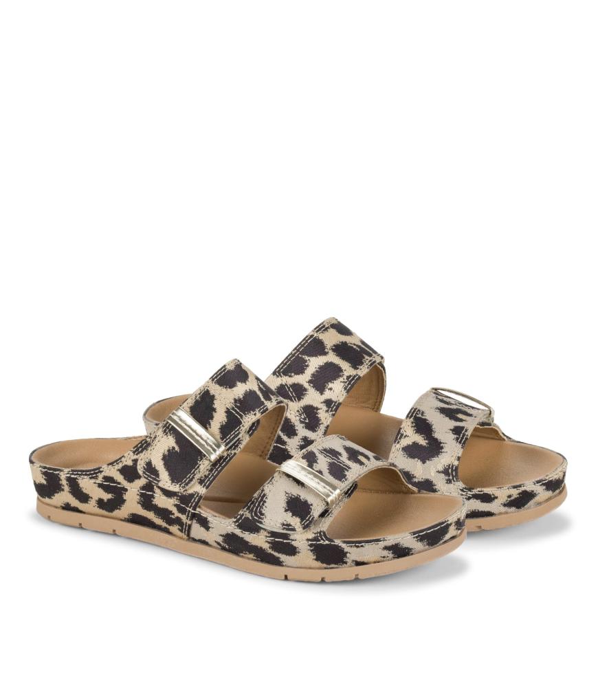 Baretraps Slides &amp; Slip On Sandals | Women Wisteria Slide Sandal Natural Multi Leopard